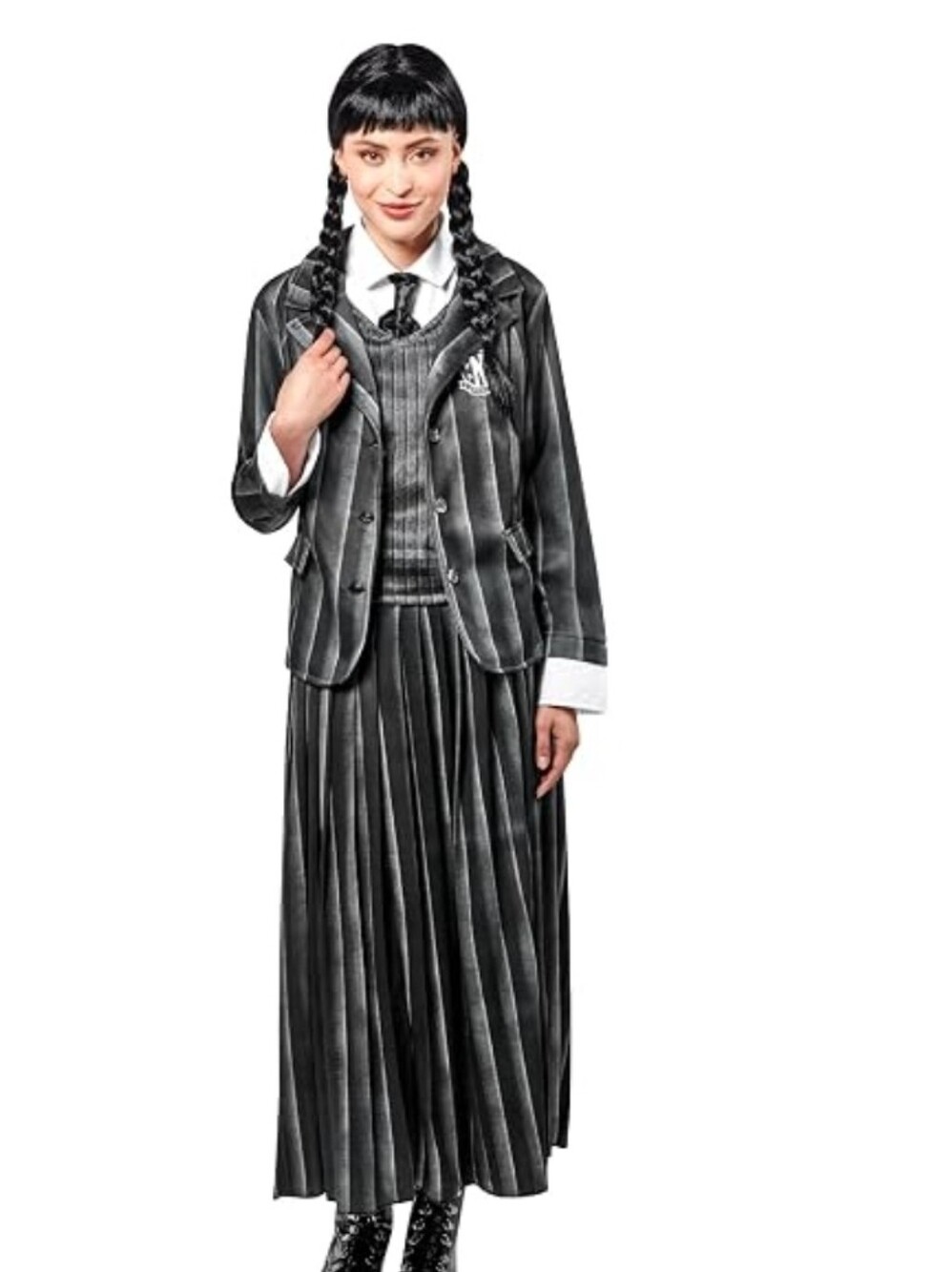 NWT Rubie's Wednesday Addams Adult Nevermore Academy Halloween Costume